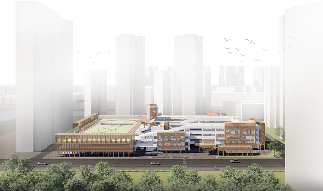 龙岗高品质校园“城长计划”-深圳中学龙岗学校（小学部）改扩建工程 – 汤桦建筑设计事务所